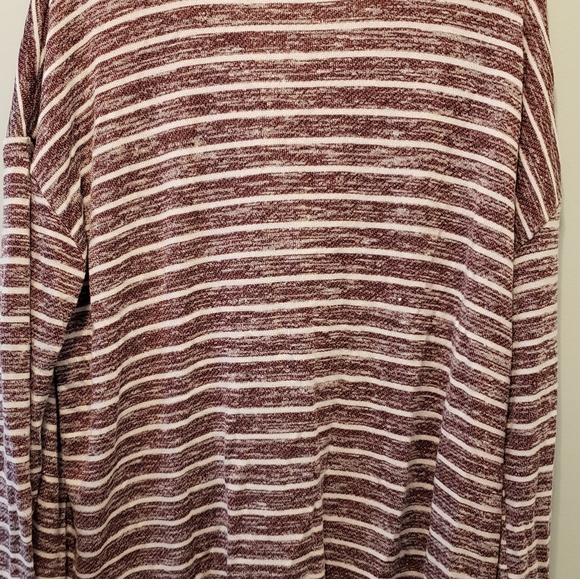 Weekend By Suzanne Betro Red & White Striped Sweater Women's 4X - Picture 2 of 6
